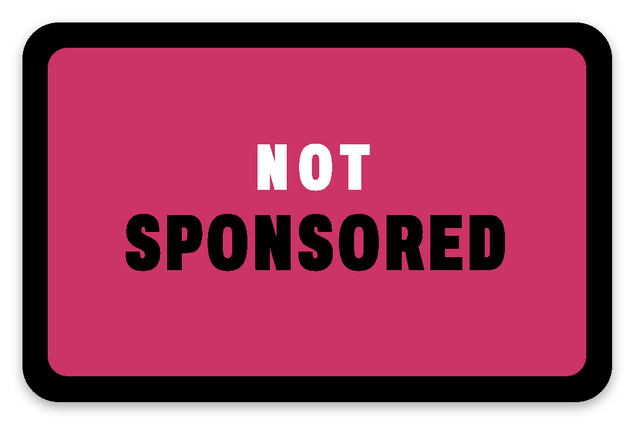 Not sponsored patch and sticker